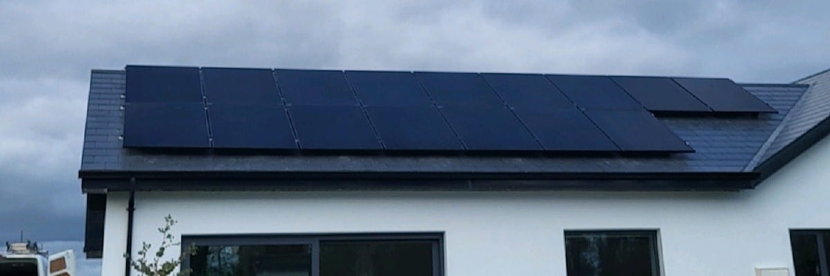 Large south facing PV Solar installation in County Clare