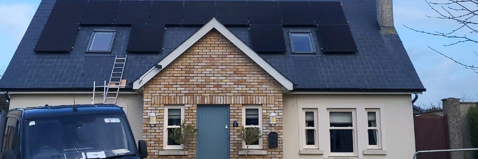 South-west facing PV Solar installation in Kildare