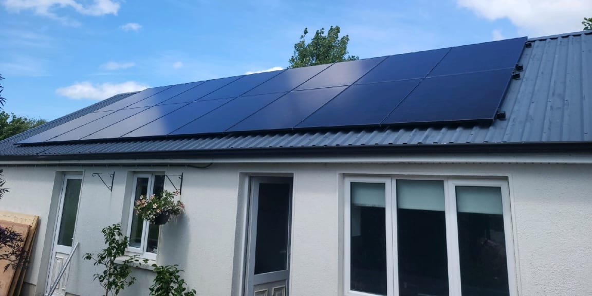 Galway solar panels installed - 17 x 420W panel system