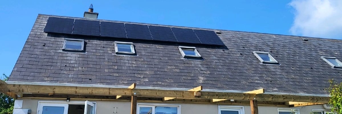 South-facing PV Solar installation in Kildare