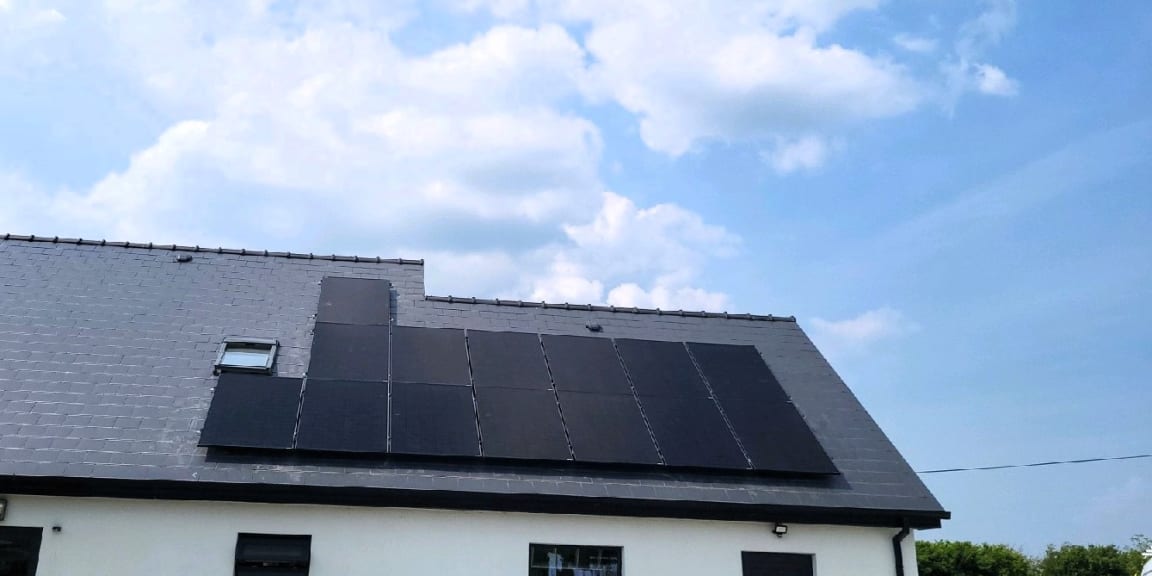 Galway solar panels installed - 14 x 420W panel system