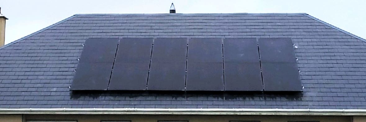 South-facing PV Solar installation in Kildare