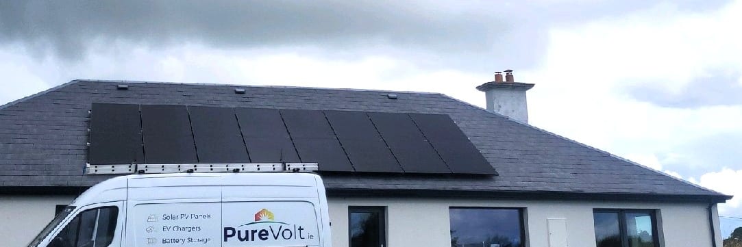 South-facing PV Solar installation in Kildare