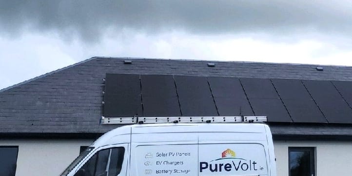 Galway solar panels installed - 16 x 430W panel system
