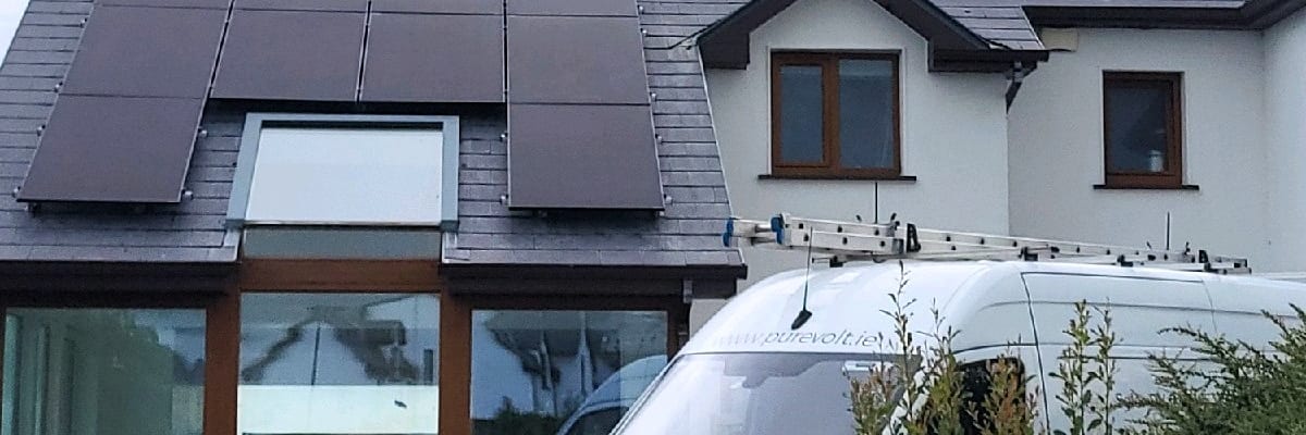 South-facing PV Solar installation in Kildare