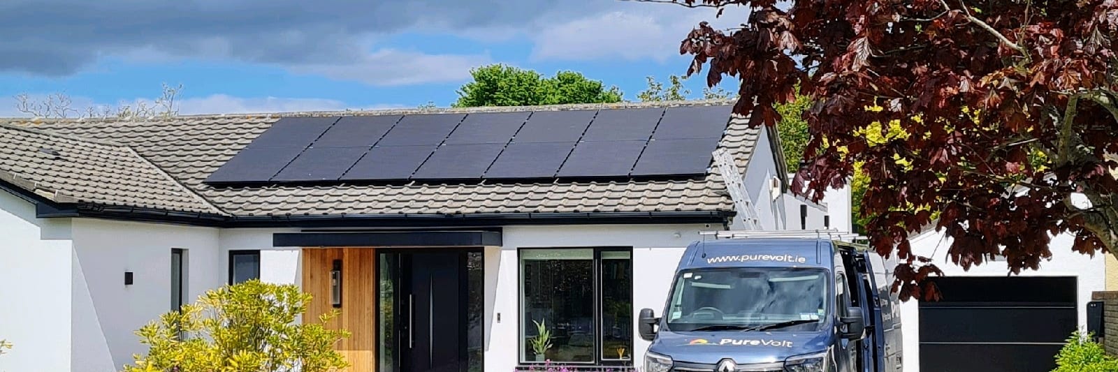 Solar on roof of house