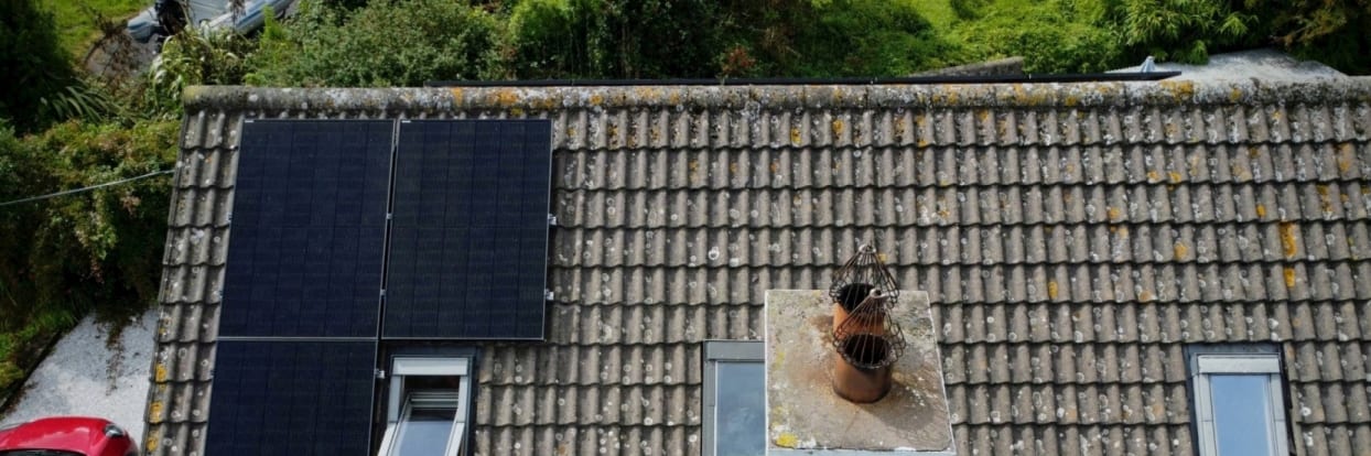 Sunset over Solar Panels