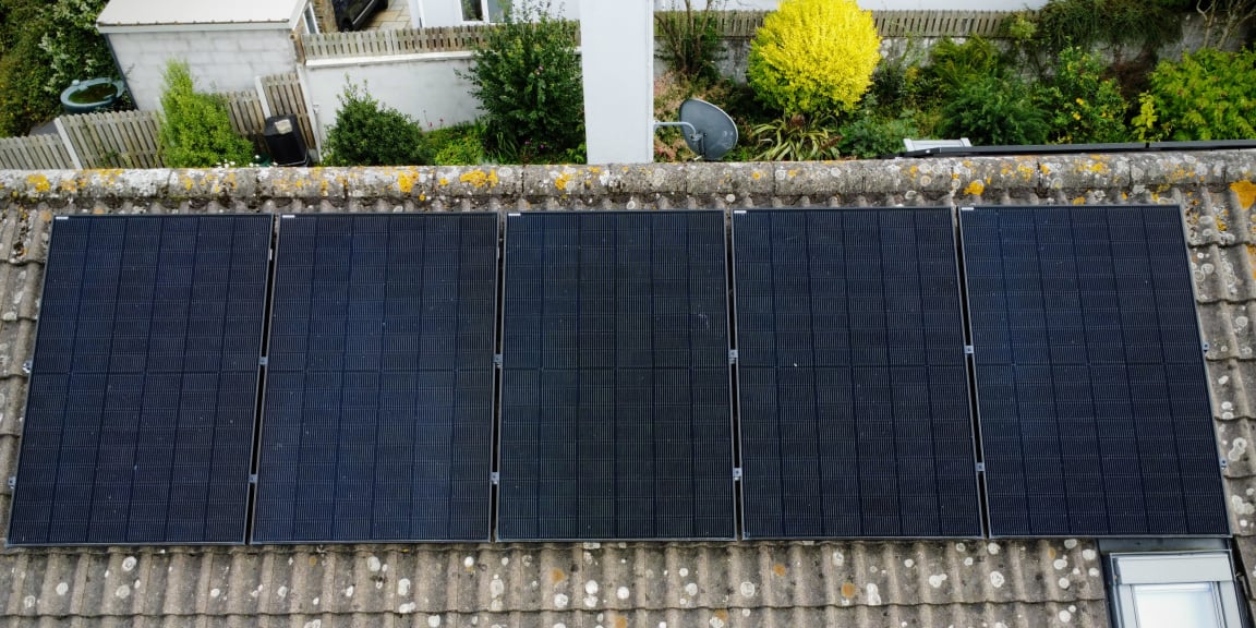 Solar Panel Ireland on a shed roof