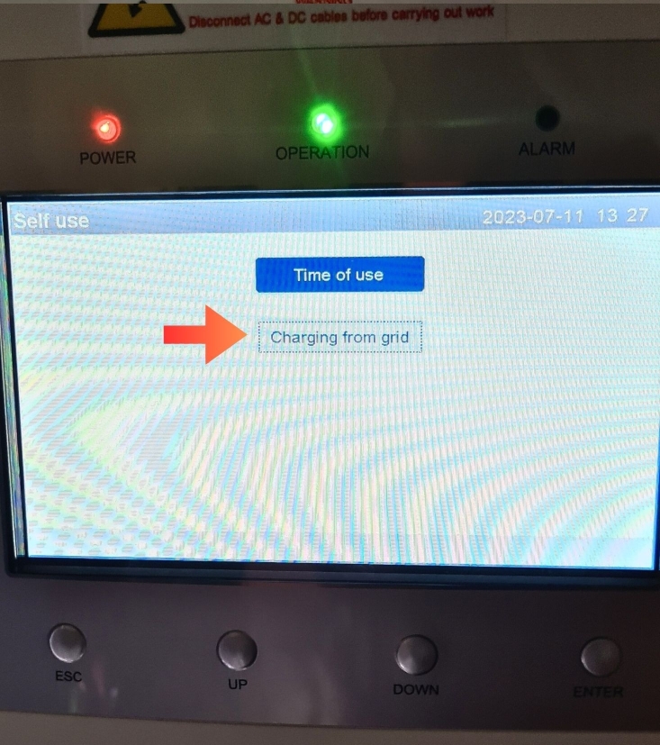 Charging from grid