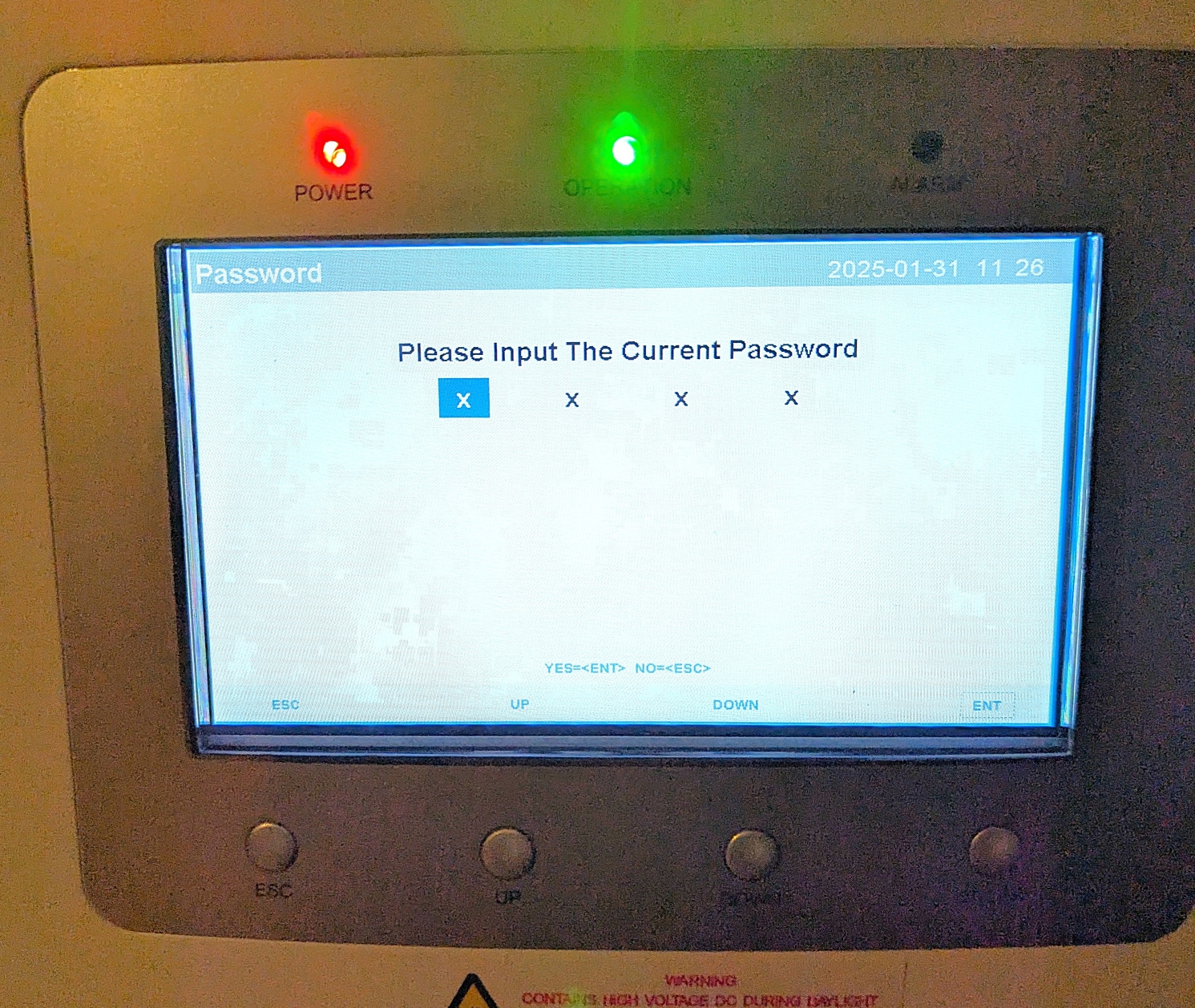 Input Password