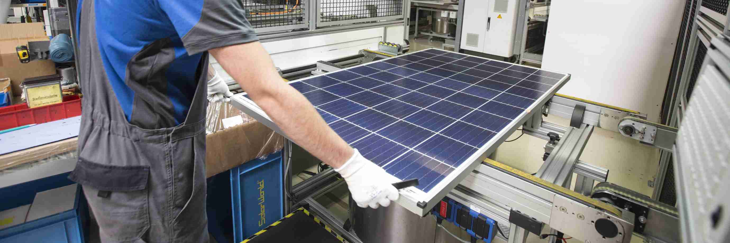 The solar panel making process